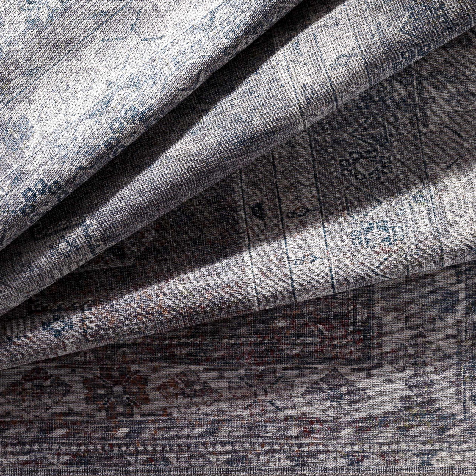 Alfombra lavable gris Baltinglass - Edición limitada