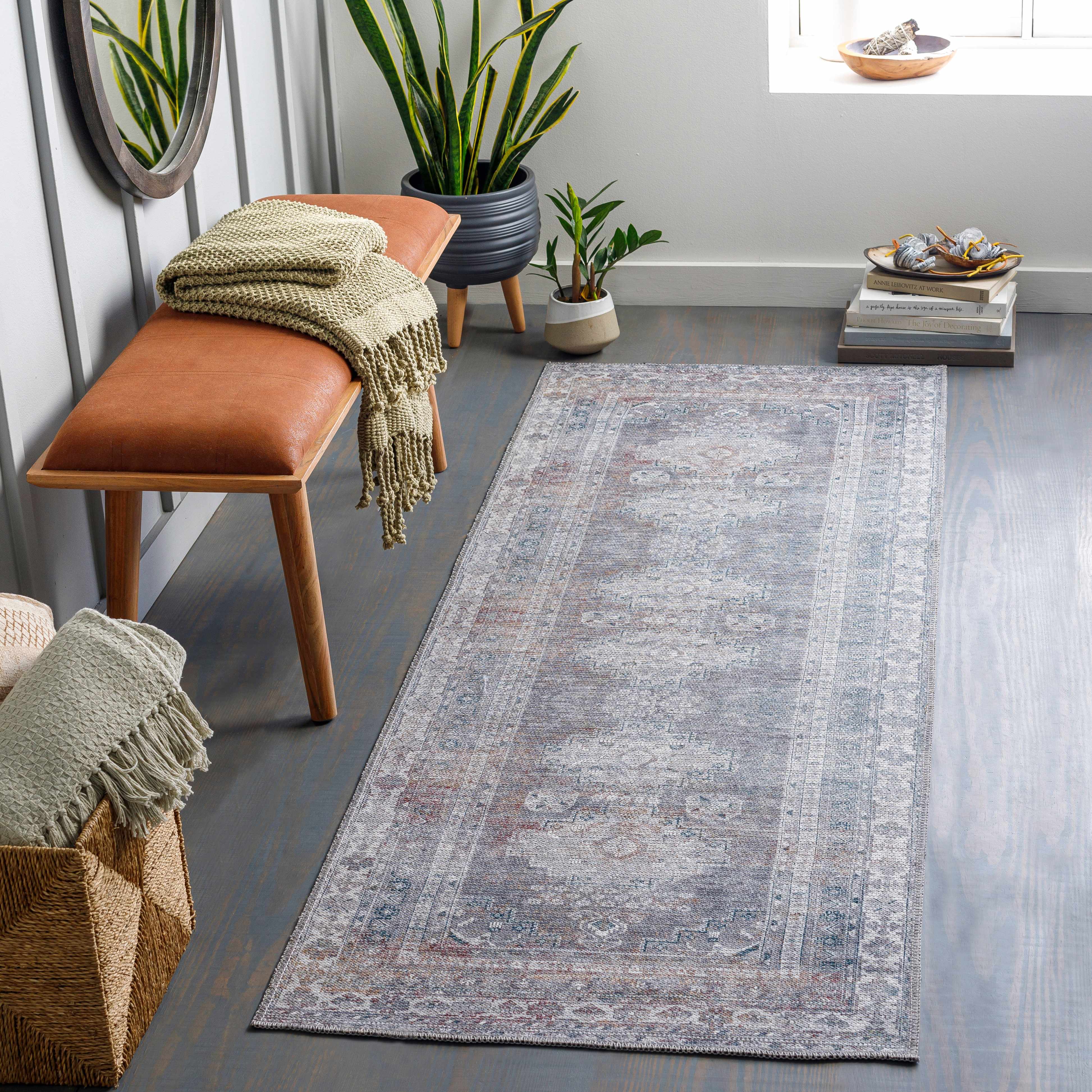 Alfombra lavable gris Baltinglass - Edición limitada