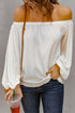 Chic White Off-Shoulder Top