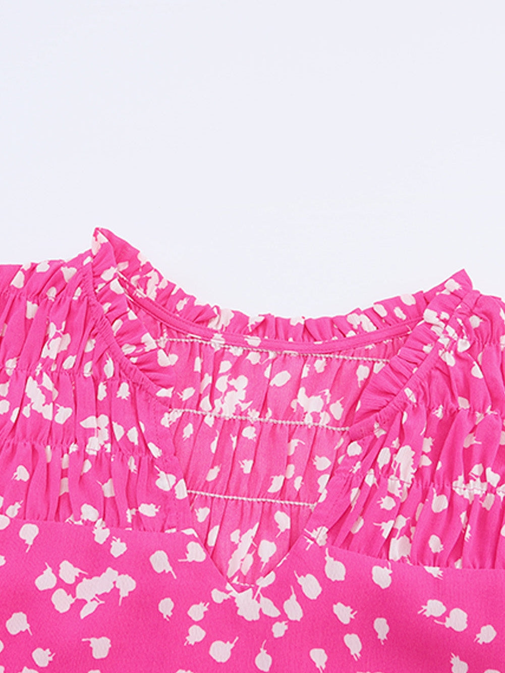 Loose-Fitting Floral Blouse