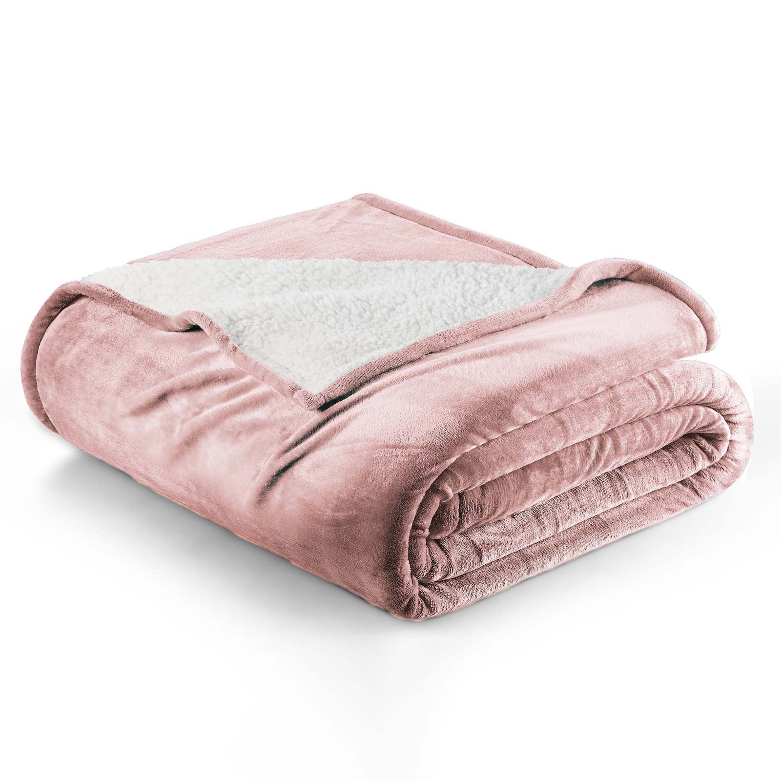 Velvet Plush Sherpa Bed Blanket - Sherpa Fleece Collection