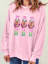 Sequin Nutcracker Christmas Pullover