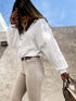 Relaxed Fit Long Sleeve Button-Up
