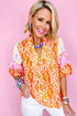 Multicolor Leopard Print Blouse