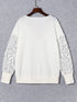 Long Sleeve V-Neck Tunic with Butterfly Design