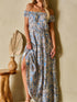 Relaxed Fit Off-Shoulder Floral Jumpsuit