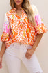 Multicolor Leopard Print Blouse