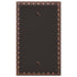 Huevo y dardo de bronce envejecido fundido - 1 placa de pared en blanco