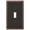 Egg & Dart Aged Bronze Cast - 1 Toggle Wallplate