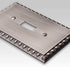 Egg & Dart Antique Nickel Cast - 2 Duplex Wallplate