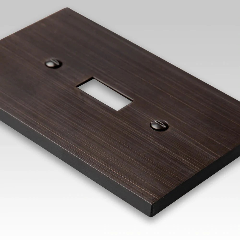 Elan Aged Bronze Cast - 2 Rocker Wallplate
