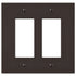Elan Aged Bronze Cast - 2 Rocker Wallplate