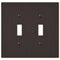 Placa de pared de bronce envejecido fundido Elan con 2 palancas