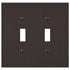 Placa de pared de bronce envejecido fundido Elan con 2 palancas