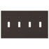 Placa de pared de bronce envejecido fundido Elan con 4 palancas