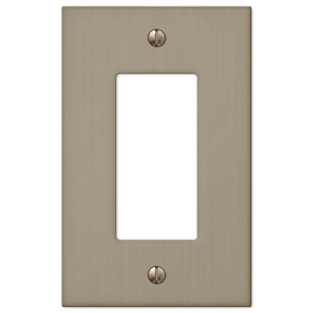 Placa de pared de bronce fundido cepillado Elan - 1 balancín