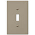 Placa de pared de bronce fundido cepillado Elan - 1 palanca