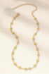 Elegant Daisy Alloy Choker Necklace with Adjustable Chain