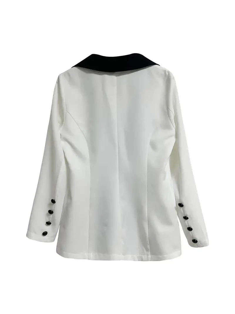 Black Cuff Detail Blazer