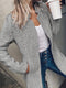 Long Sleeve Herringbone Coat
