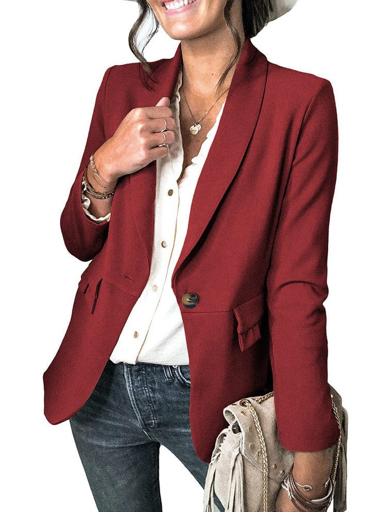 Women's Button-Front Blazer Jacket