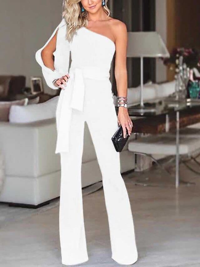 White Mini Dress with Square Neckline