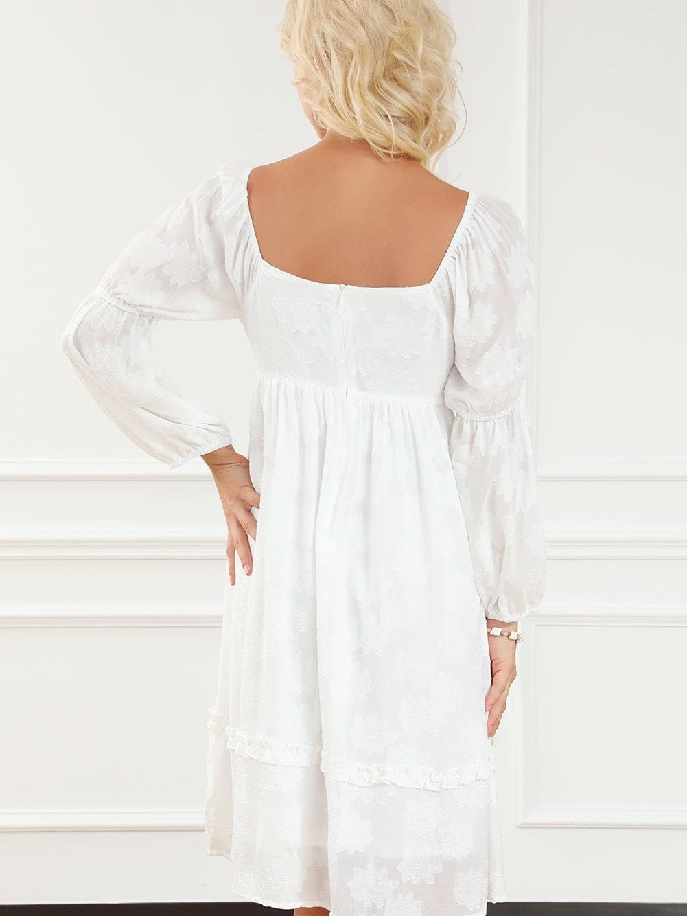 Trendy White Mini Dress
