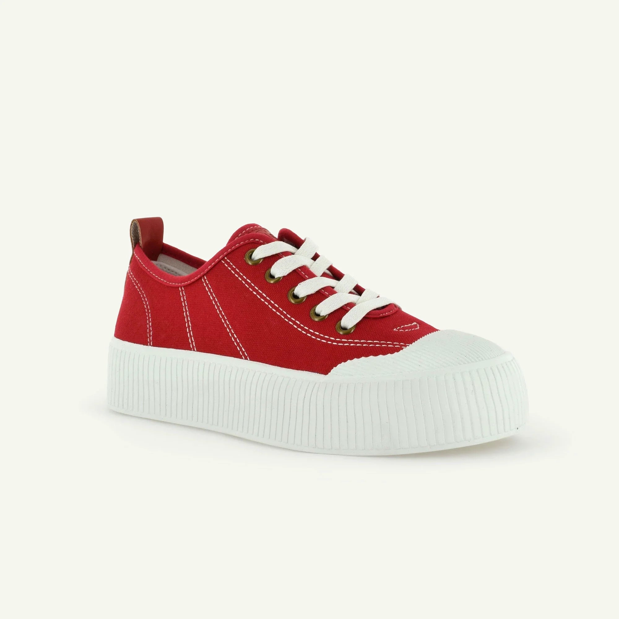 Court Royale: Vulcanized Court Shoe - Red