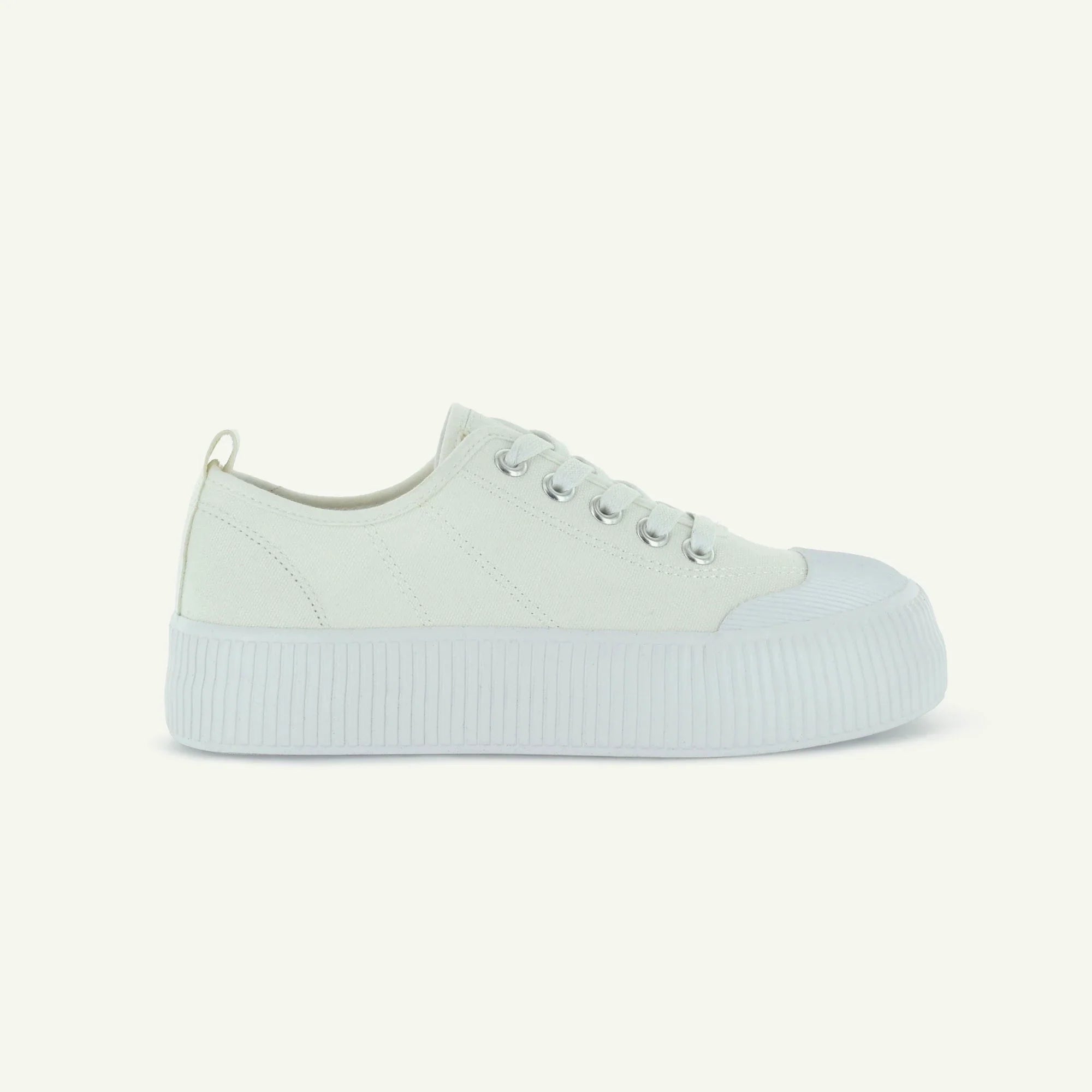 Court Royale: Vulcanized Court Shoe - White
