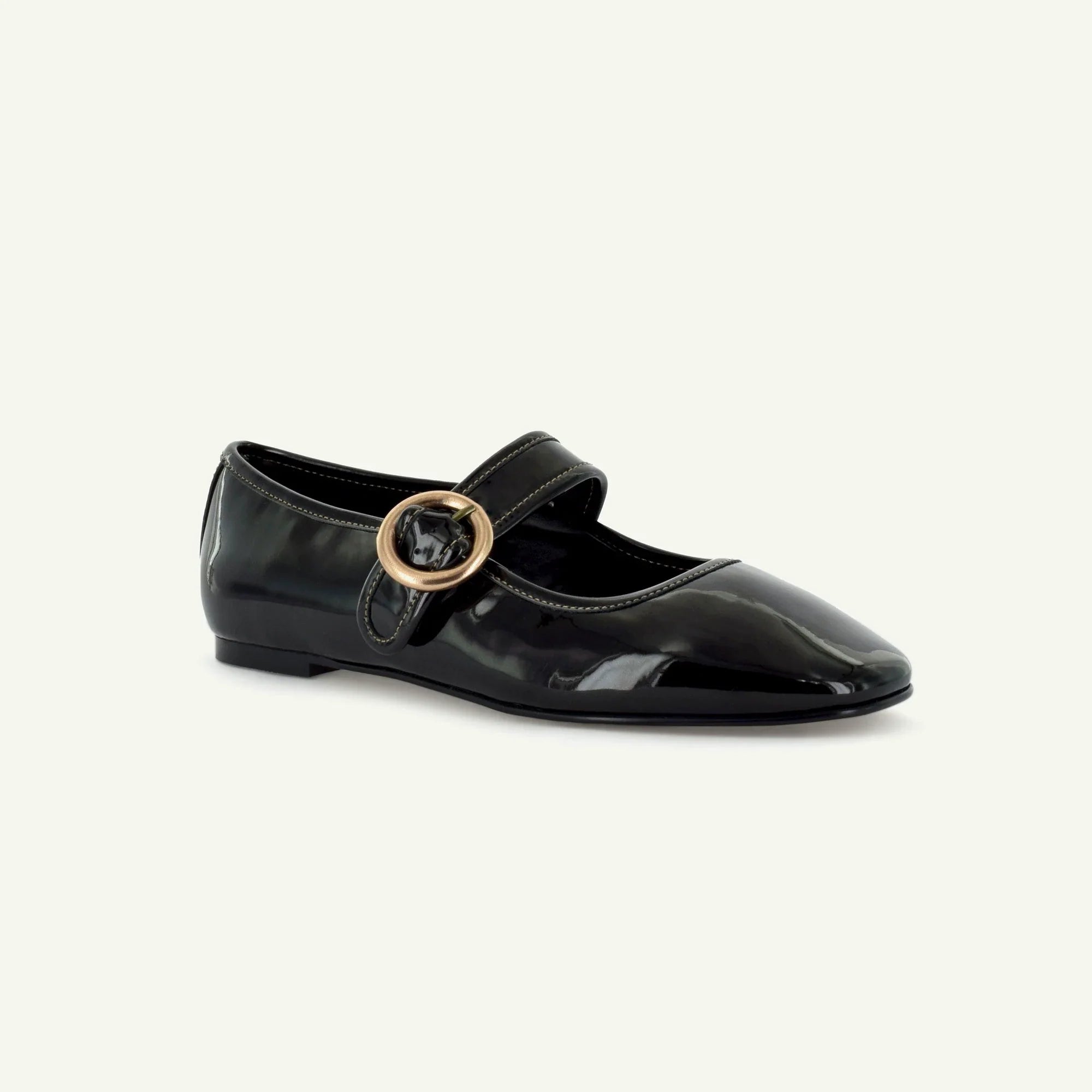 Mariana: Flat Mary Jane - Black