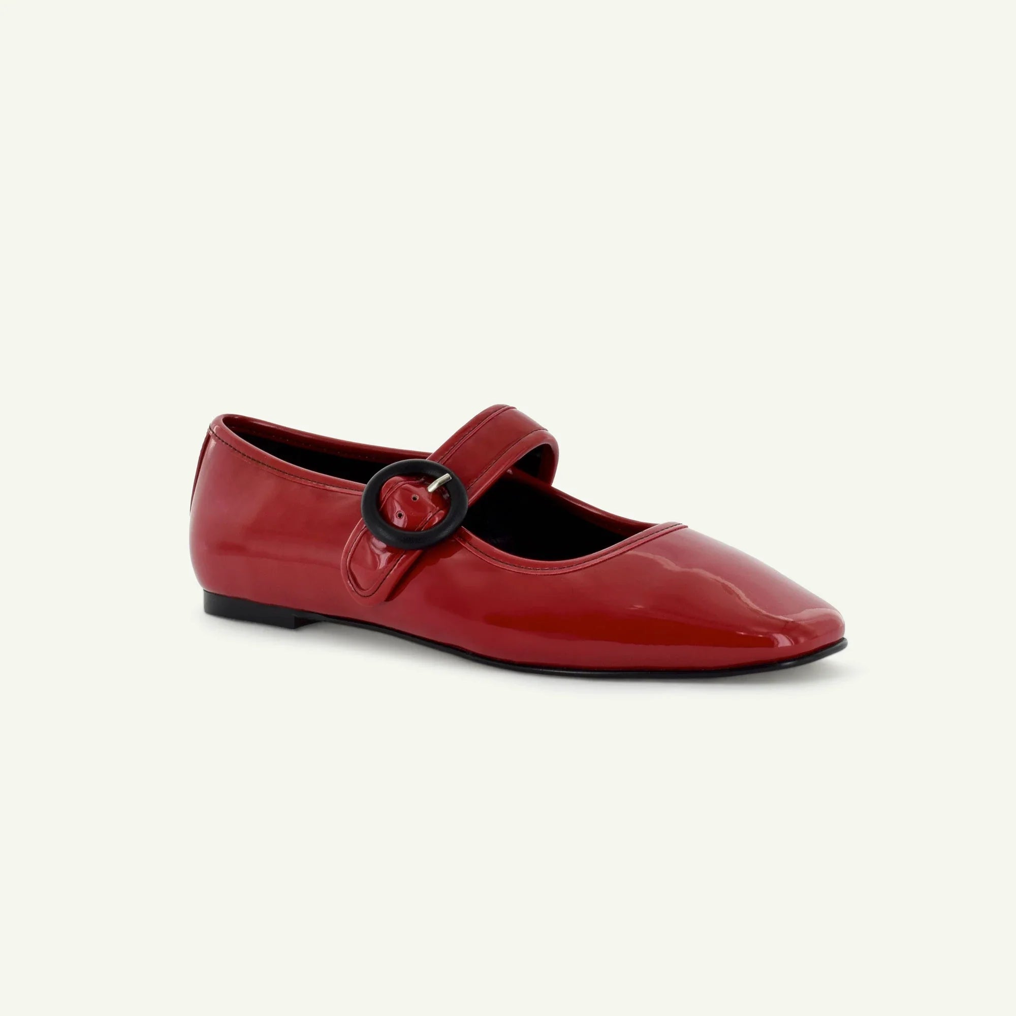 Mariana: Flat Mary Jane - Red