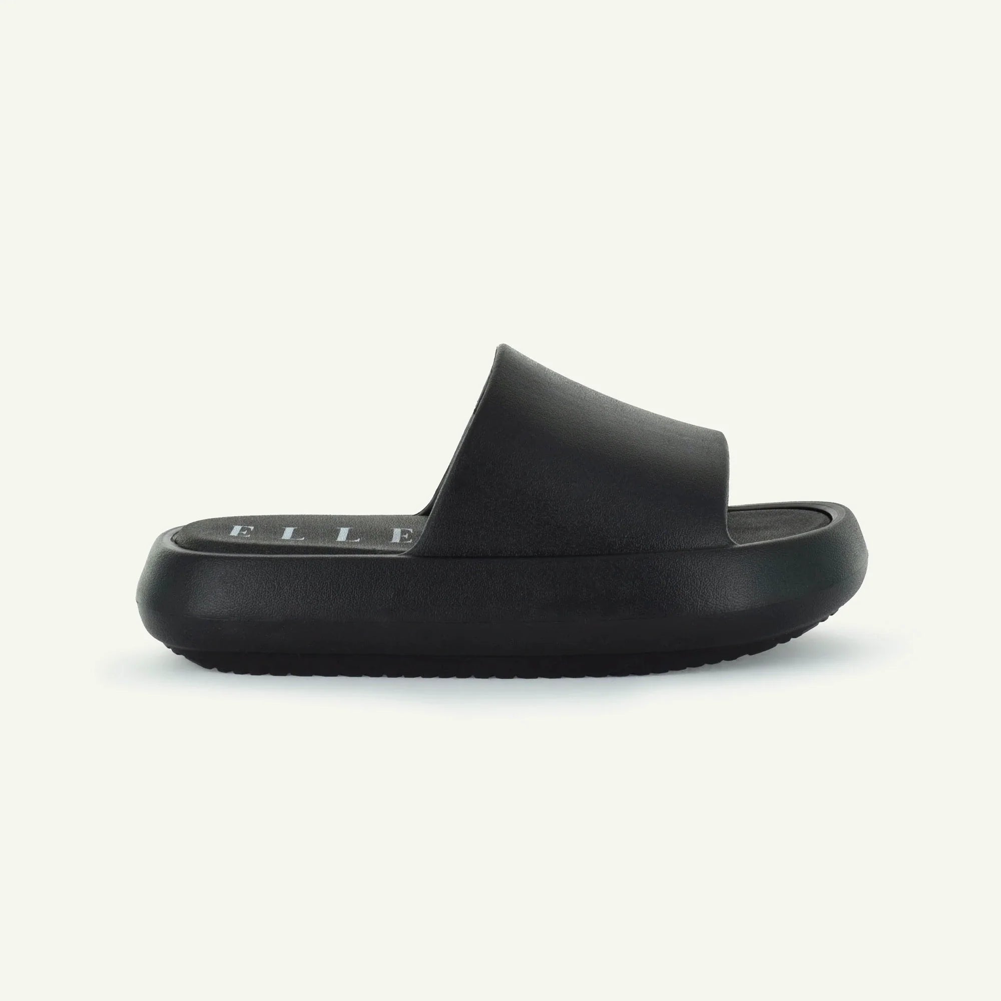 St. Tropez: Platform Slide - Black Women Slippers