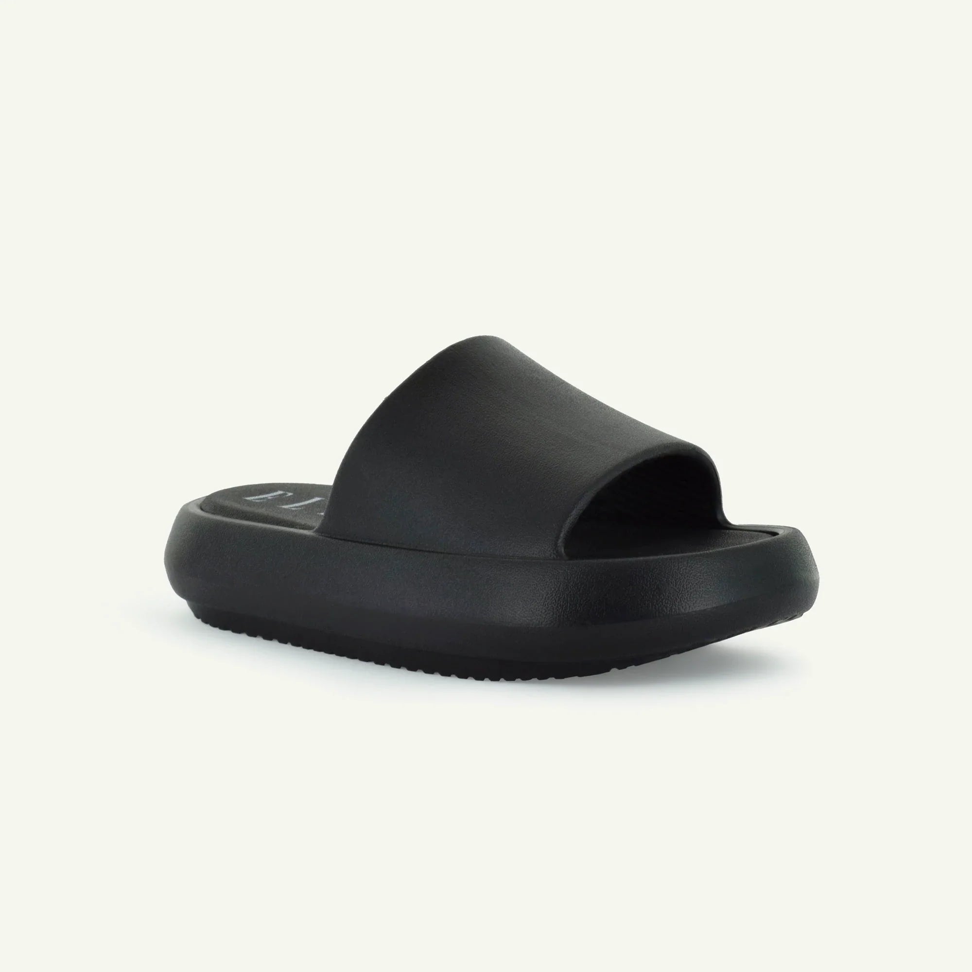 St. Tropez: Platform Slide - Black Women Slippers
