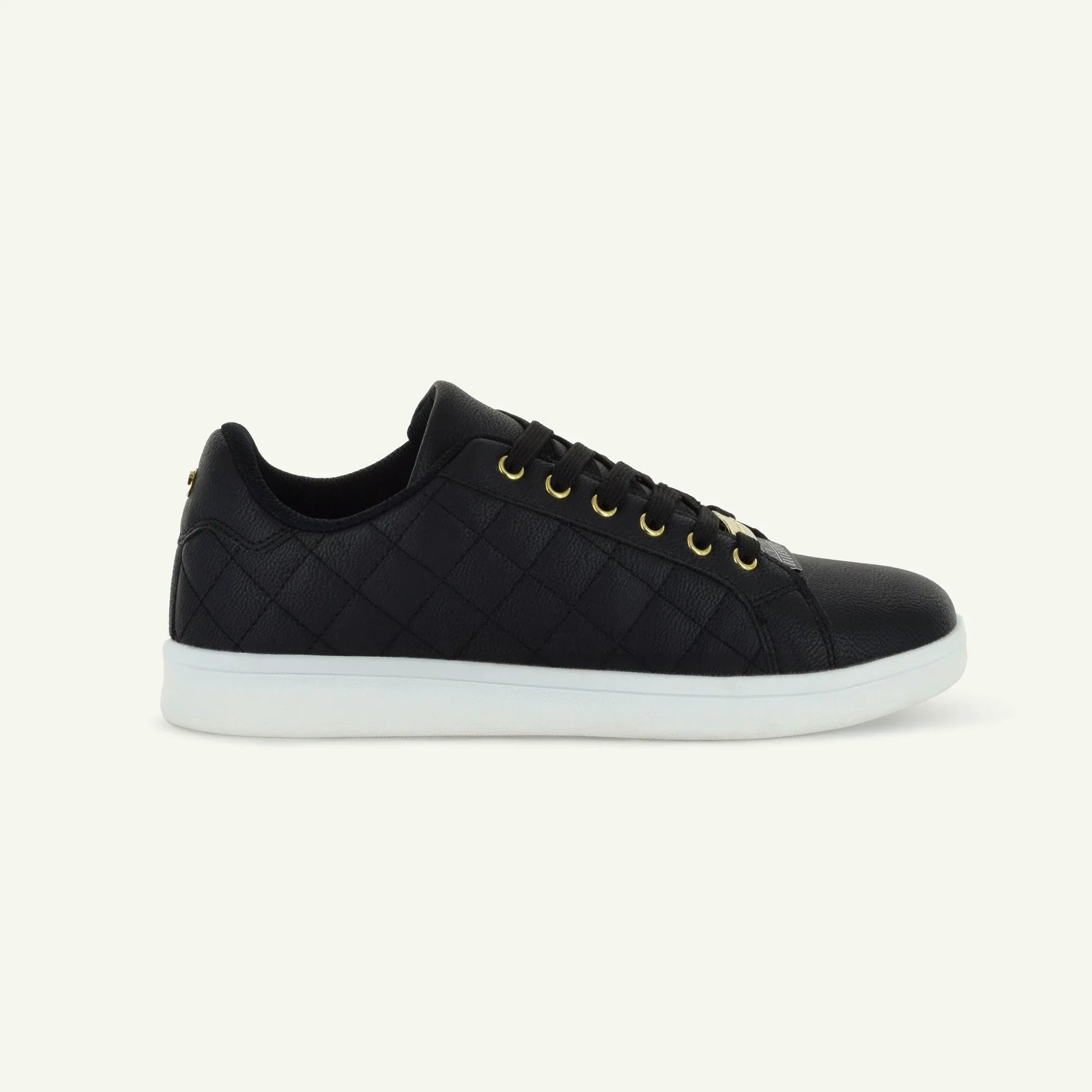 Voltaire: Quilted Court Shoe - Black