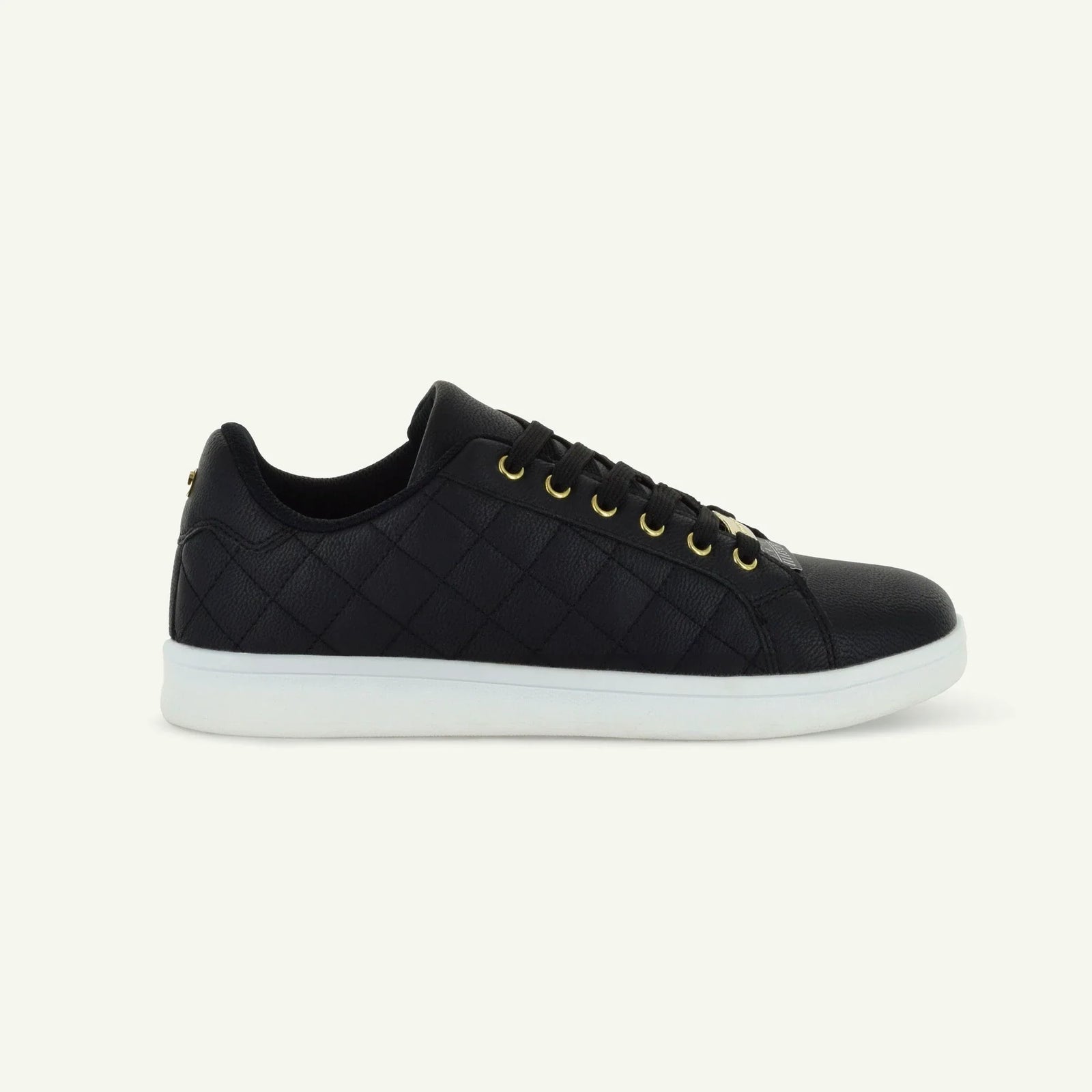 Voltaire: Quilted Court Shoe - Black