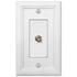 Placa de pared con conector para cable Elly White Wood - 1