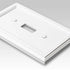 Elly White Wood - 1 Toggle / 1 Rocker Wallplate
