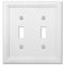 Placa de pared con 2 palancas Elly White Wood