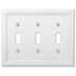 Placa de pared con 3 palancas Elly White Wood