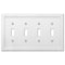 Elly White Wood - Placa de pared con 4 palancas