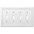 Elly White Wood - Placa de pared con 4 palancas