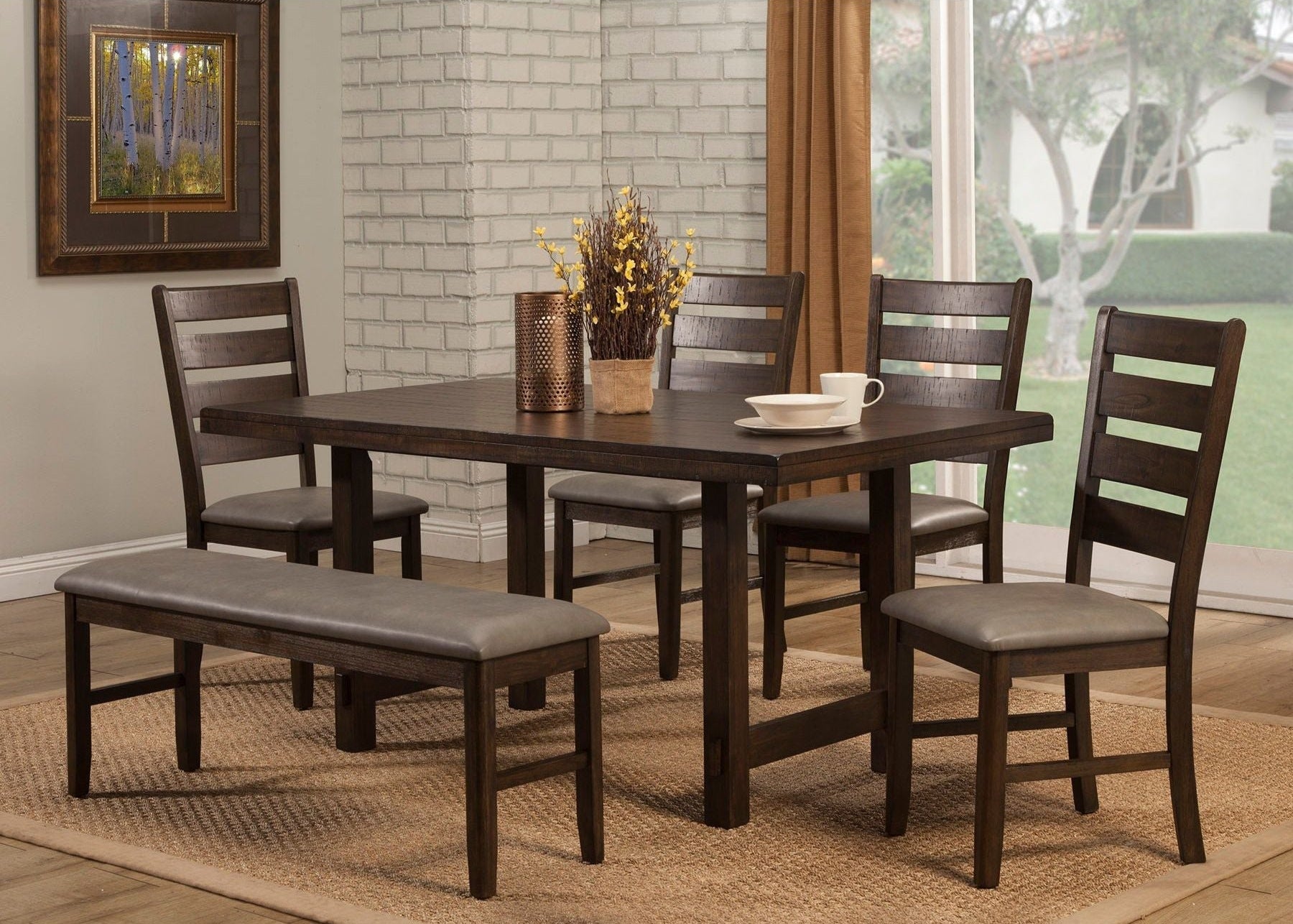 Mesa de comedor Emery, nogal