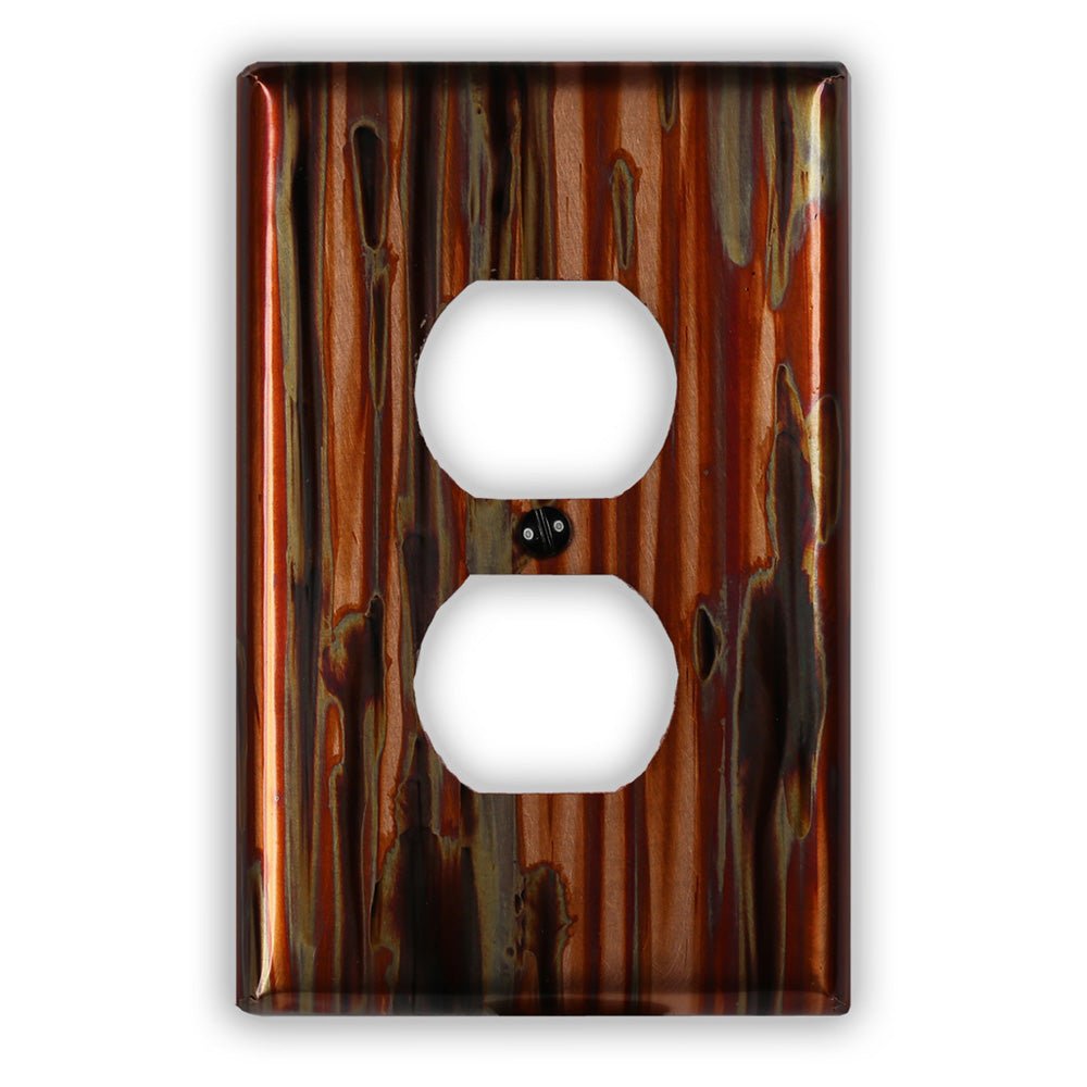 Enchantment Vertical Copper - 1 placa de pared dúplex
