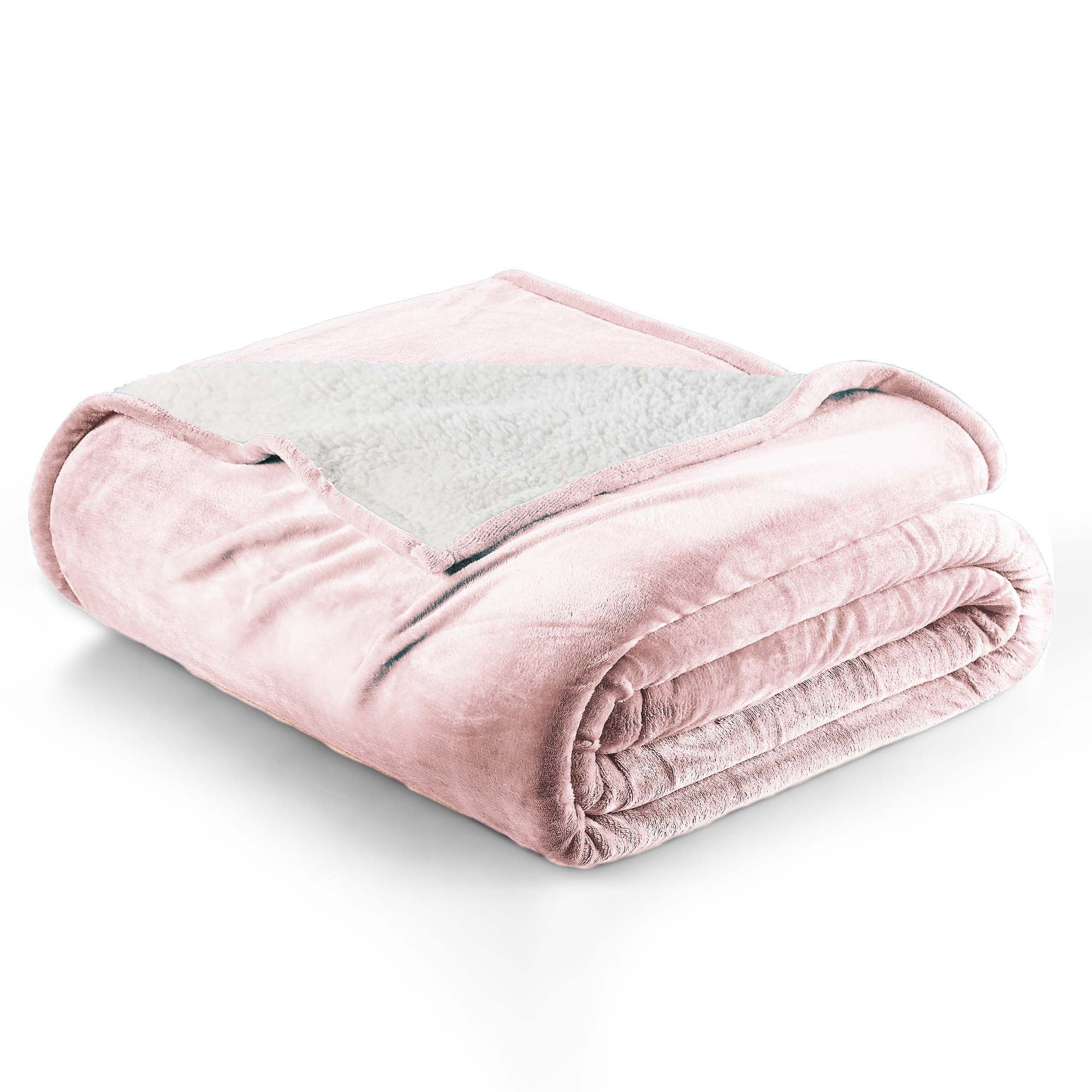 Velvet Plush Sherpa Bed Blanket - Sherpa Fleece Collection