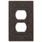 Placa de pared de bronce envejecido fundido de estilo inglés - 1 dúplex