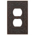 Placa de pared de bronce envejecido fundido de estilo inglés - 1 dúplex