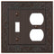 Bronce envejecido fundido para jardín inglés: 1 palanca/1 placa de pared dúplex