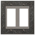 English Garden Antique Nickel Cast - 2 Rocker Wallplate