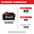 Paquete de baterías Milwaukee 48-11-1862 M18™ REDLITHIUM™ HIGH OUTPUT™ XC de 6,0 Ah (2 piezas)