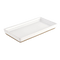 Bandeja de cerámica blanca